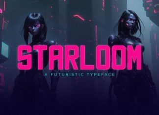 Starloom Futuristic Typeface Font preview image 1