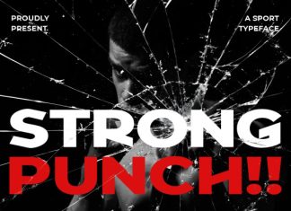 Strong Punch Sport Font preview image 2