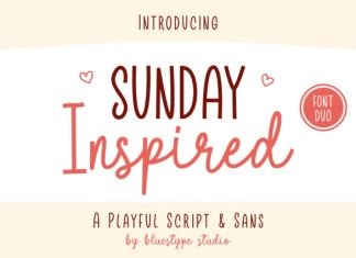 Sunday Inspired Font preview image 1