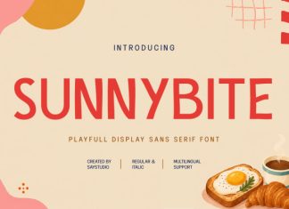 Sunnybite – Playful Sans Serif Font preview image 1