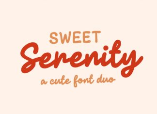 Sweet Serenity – Cute Font preview image 1