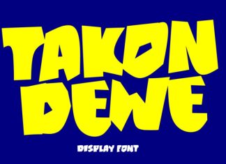 TAKON DEWE Font preview image 1