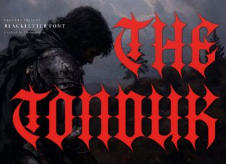Tanduk Blackletter Font preview image 1
