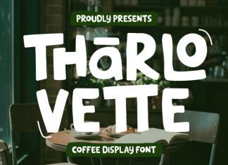 Tharlo Vette – Coffee Display Font preview image 1