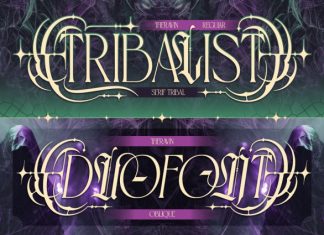 Theravin – Dark Tribal Font preview image 3
