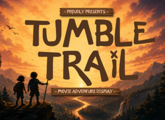 Tumble Trail – Movie Adventure Diaplay Font preview image 1