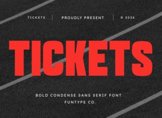 Tickets – Bold Sans Serif Font preview image 1