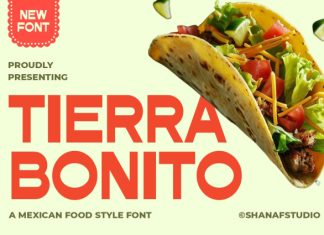 Tierra Bonito Mexican Food Font preview image 1