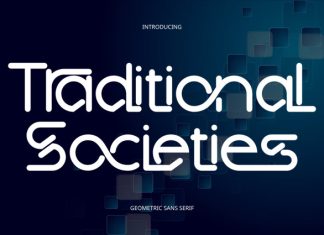 Traditional Societies – Futuristic Font preview image 1