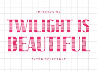 Twilight Is Beautiful Font preview image 1