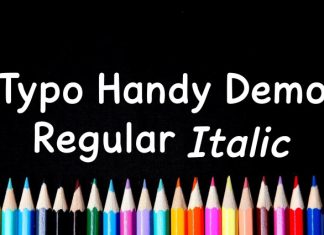 Typo Handy Font preview image 2