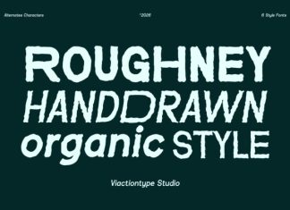 VT Roughney – Handdrawn Font preview image 1