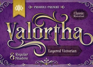 Valortha – Classic Victorian Font preview image 1