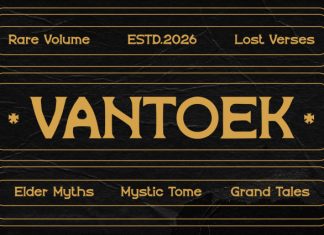Vantoek – Vintage Archive Display Font preview image 1