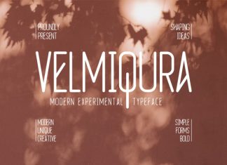 Velmiqura Modern Experimental Font preview image 1