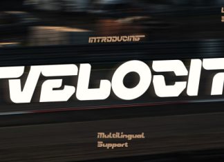 Velocita Font preview image 1