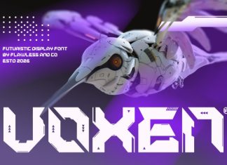 Vexon – Futuristic Display Font preview image 1