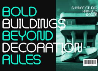 Vexorium Modern Experimental Font preview image 3