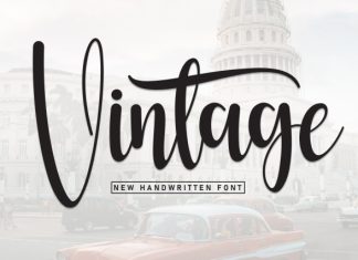 Vintage Font preview image 1