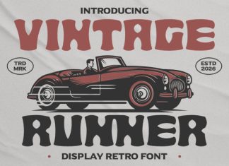 Vintage Runner Retro Sport Font preview image 1