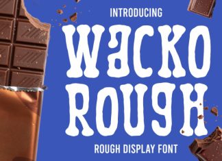 Wacko Rough Font preview image 1