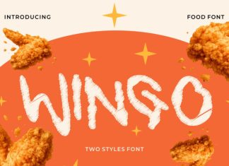 Wingo Food Font preview image 1