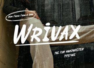 Wrivax – Fun Handwritten Font preview image 1