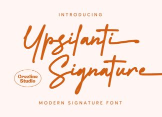 Ypsilanti Signature Font preview image 1