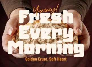 Yummy Chunk Food Display Font preview image 3