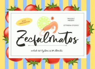 Zecfulmatos – Bold Handwritten Font preview image 1