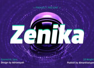 Zenika – Geometric Sans Font preview image 1