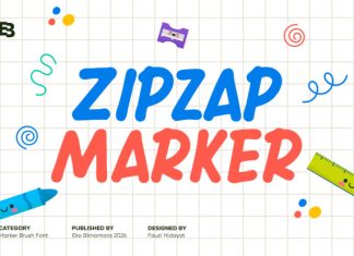 Zipzap Marker Font preview image 1