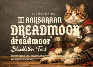 AAKSARAAN DREADMOOR Font preview image 1