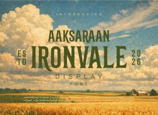 AAKSARAAN IRONVALE Font preview image 1