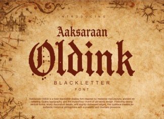 Aaksaraan Oldink Font preview image 1