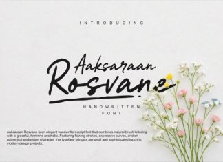 Aaksaraan Rosvane Font preview image 1