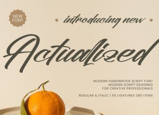 Actualized Font preview image 1