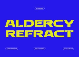 Aldercy Refracted Font preview image 1