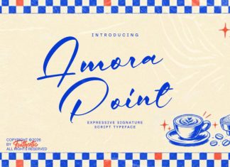 Amora Point Font preview image 1