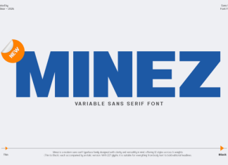 Minez Font preview image 1