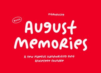 August Memories Font preview image 1