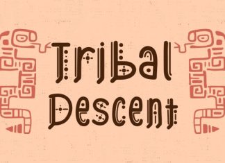 Aztec Line – Ancient Display Font preview image 3