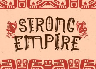 Aztec Line – Ancient Display Font preview image 2
