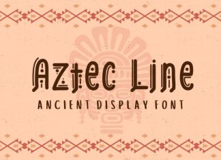 Aztec Line – Ancient Display Font preview image 1