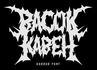 BACOK KABEH Font preview image 1