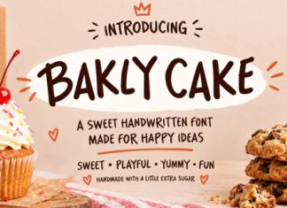 Bakly Cake Playful Handwritten Font preview image 1