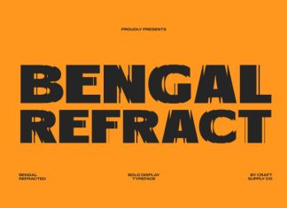 Bengal Refracted Font preview image 1