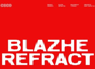 Blazhe Refracted Font preview image 1