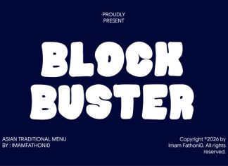 Blockbuster Font preview image 1