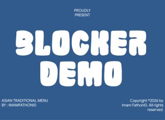 Blocker Font preview image 1